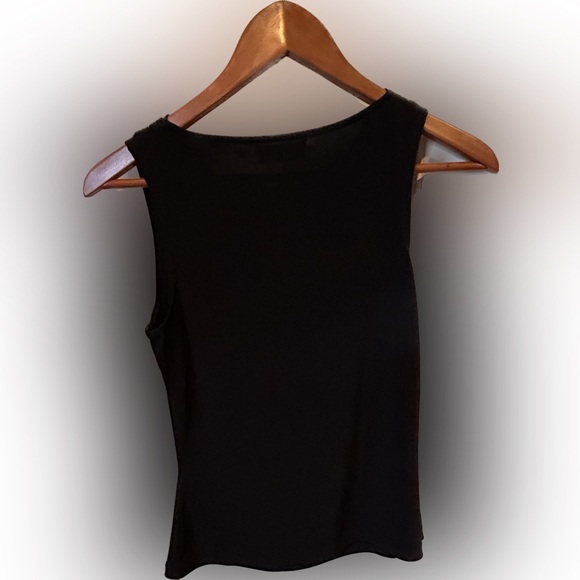Calvin Klein, Sleeveless Blouse, Black, like new, Petite Samll - Picture 2 of 3